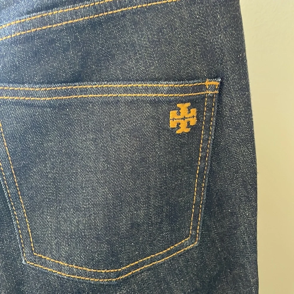Tory Burch | Dark Denim | Classic Straight Ankle Jeans | NWOT condition - Picture 6 of 13